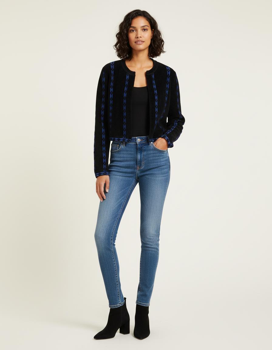 Cardigan Court Avec Galons - Taille S/36