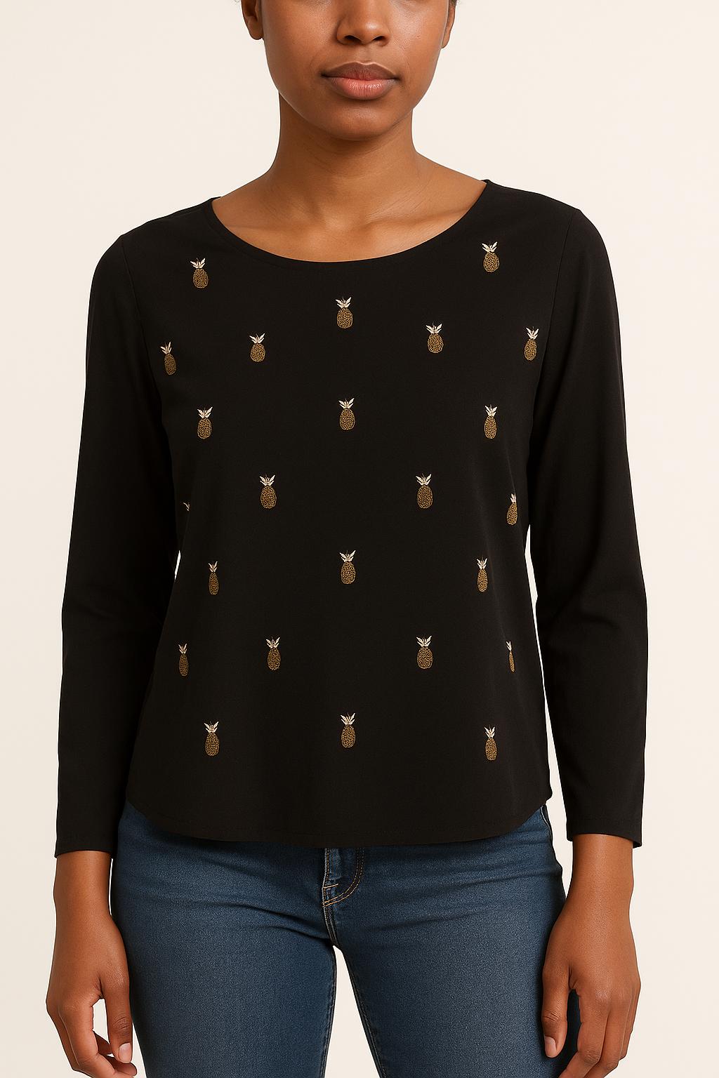 Blouse Noire - Taille S/36