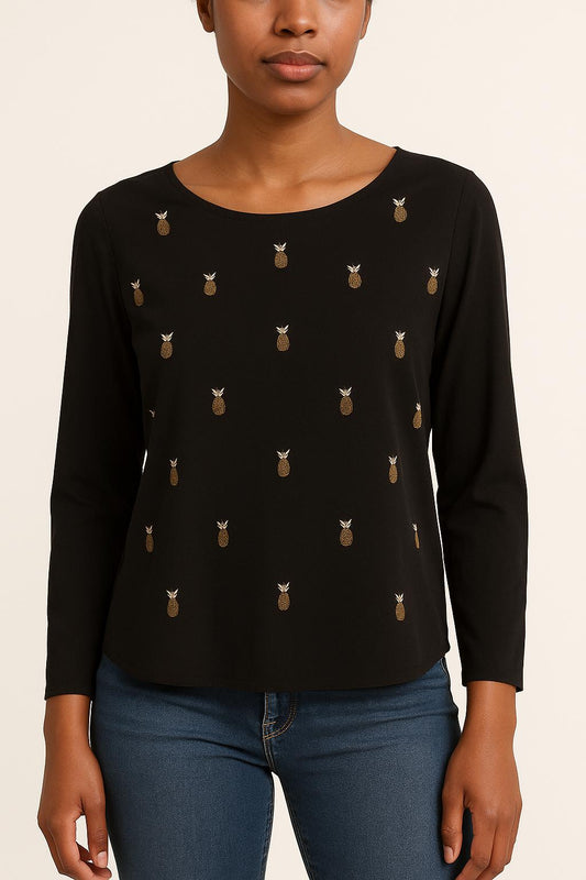 Blouse Noire - Taille S/36