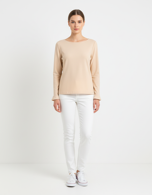 Top à manches longues beige - Taille S/36
