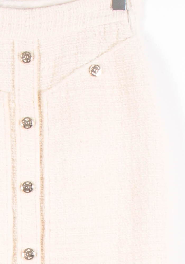 Jupe Boutonnée Beige - Taille M/38
