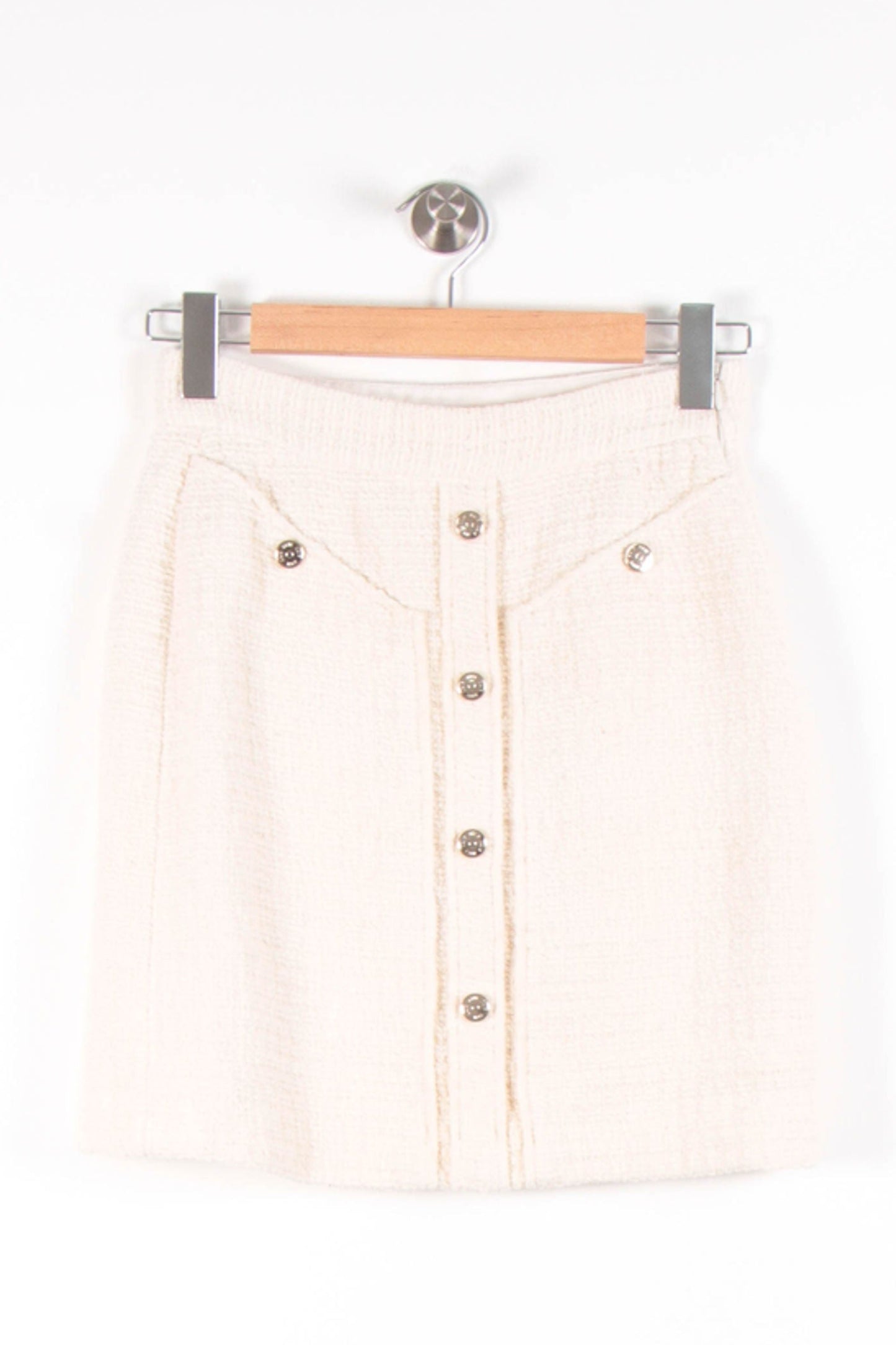 Jupe Boutonnée Beige - Taille M/38