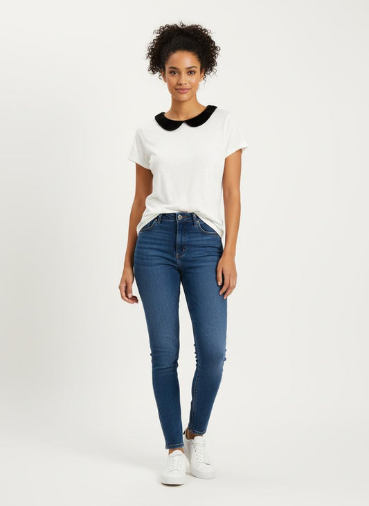 T-shirt Blanc et Noir - Taille S/36