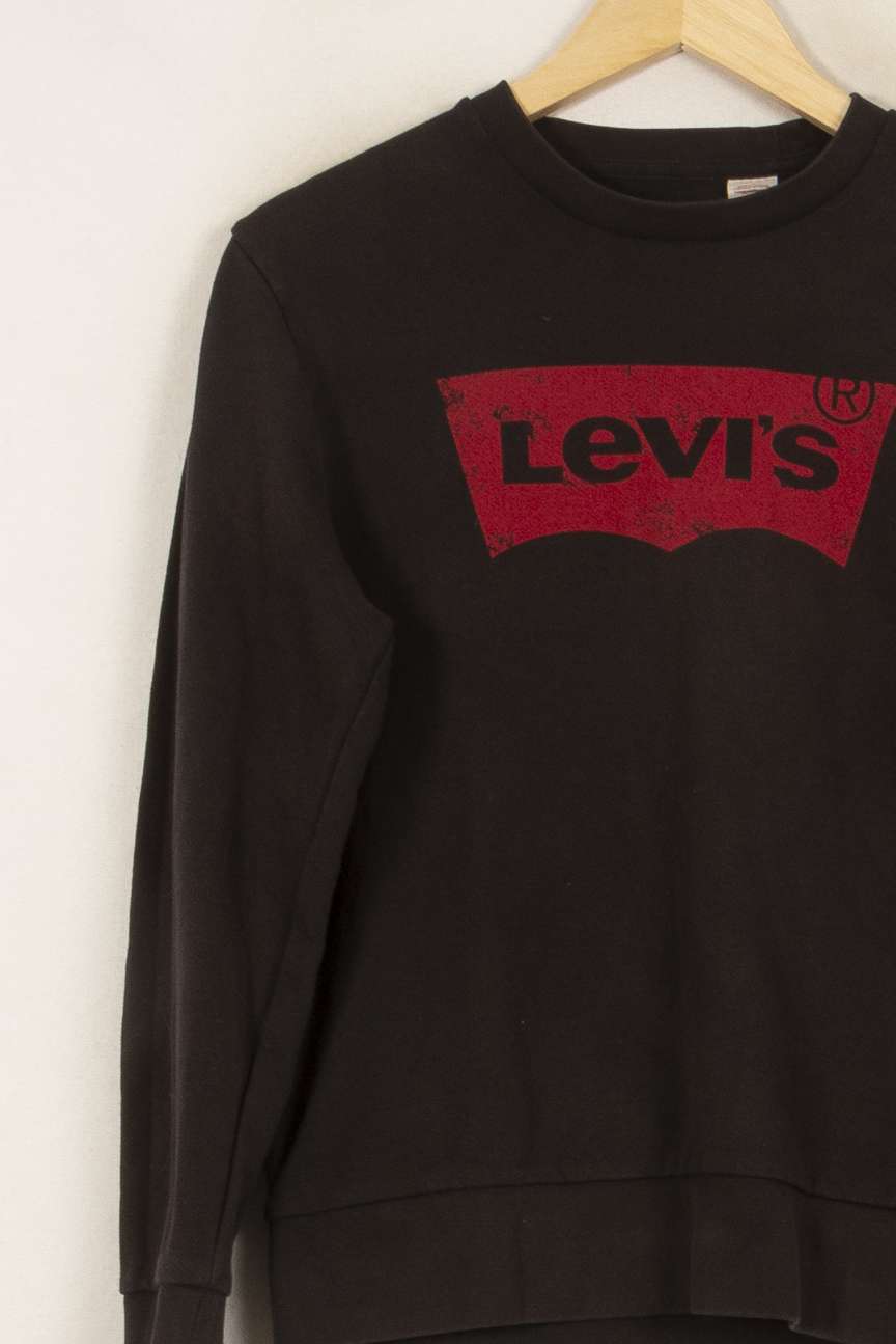 Sweat Noir et Rouge - Taille XS/34