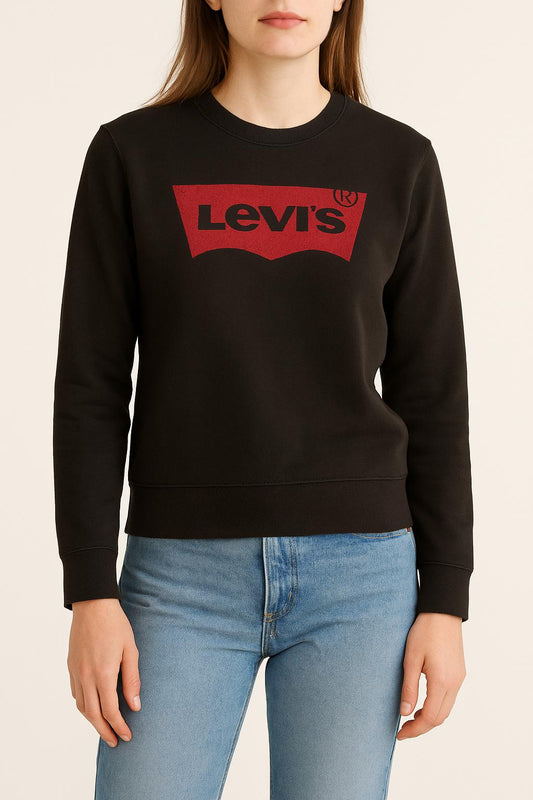 Sweat Noir et Rouge - Taille XS/34