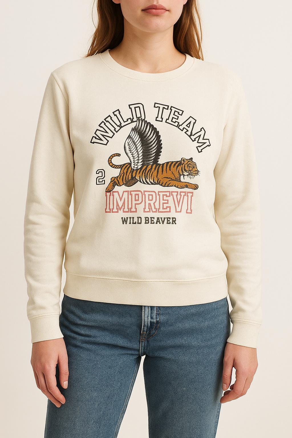 Sweat-shirt blanc - Taille XS/34