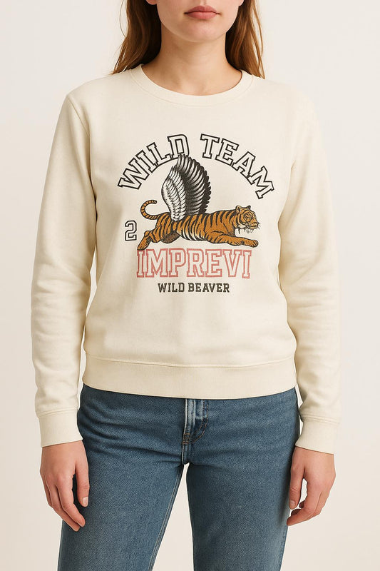 Sweat-shirt blanc - Taille XS/34