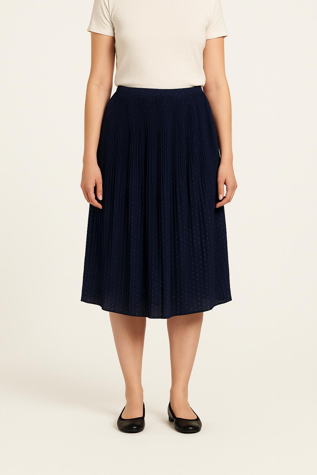 Jupe Plissée Bleue - Taille L/40