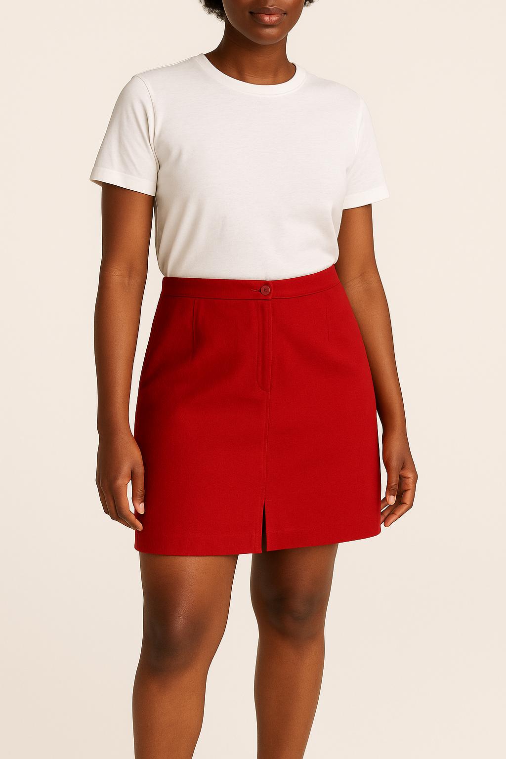 Jupe Droite Rouge - Taille L/40