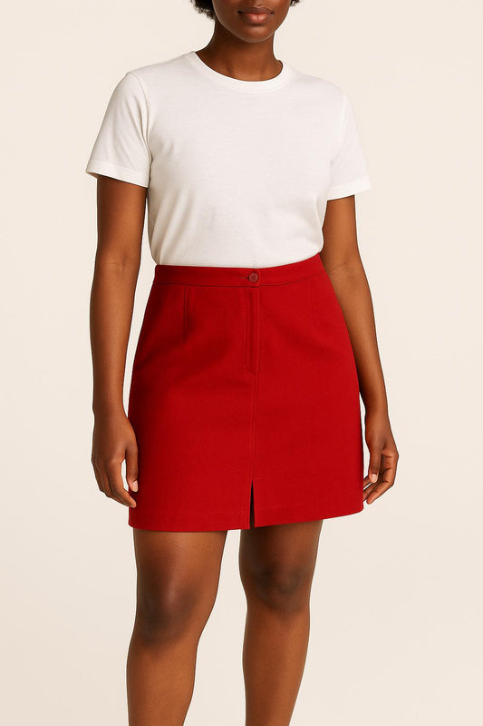 Jupe Droite Rouge - Taille L/40