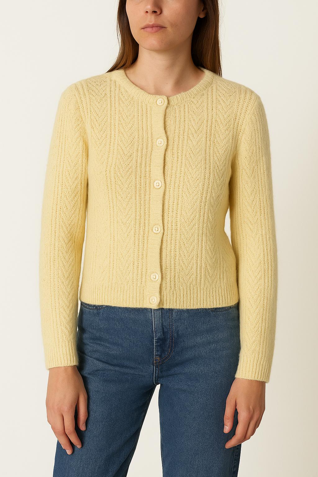 Cardigan Jaune - Taille XS/34
