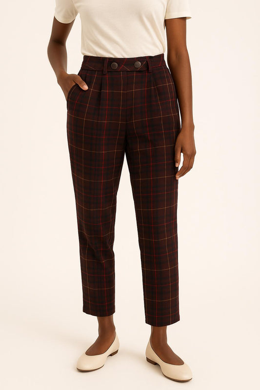 Pantalon Carreaux Multicolore - Taille S/36