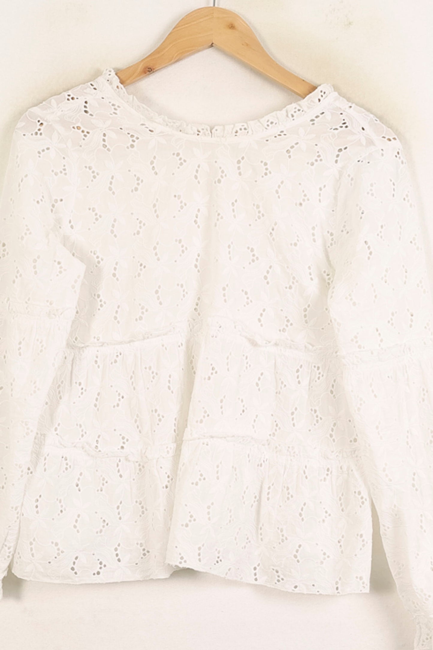 Blouse Brodée Blanche - Taille S/36