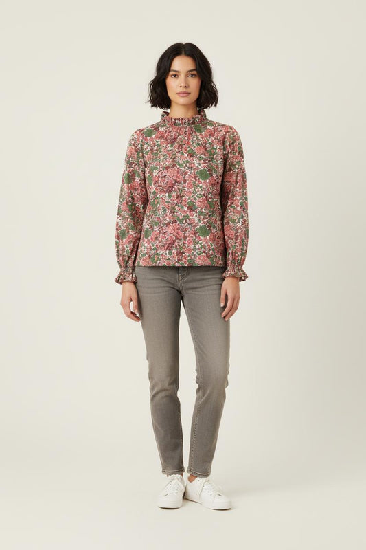 Blouse Fleurie Multicolore - Taille S/36