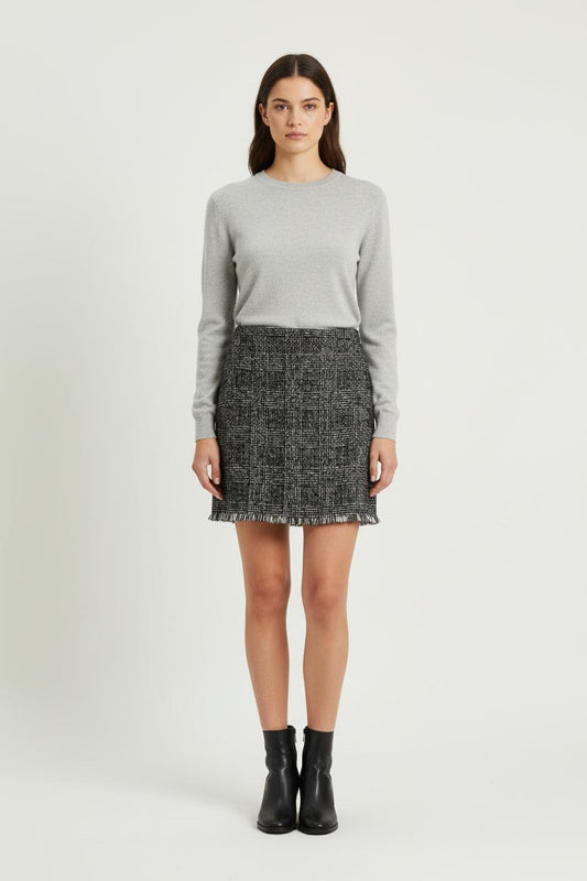 Jupe Droite Grise - Taille M/38