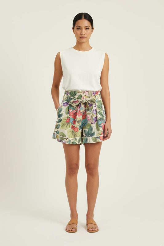 Short Taille Haute Multicolore - Taille M/38