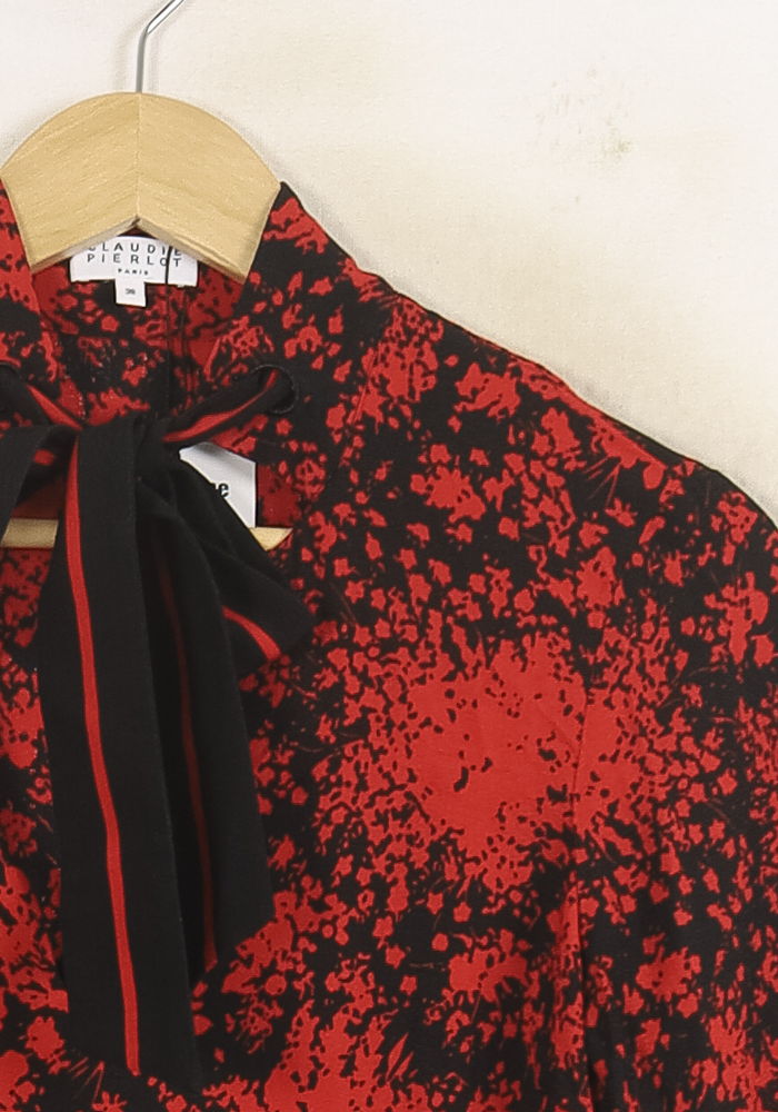 Blouse Rouge et Noire - Taille M/38