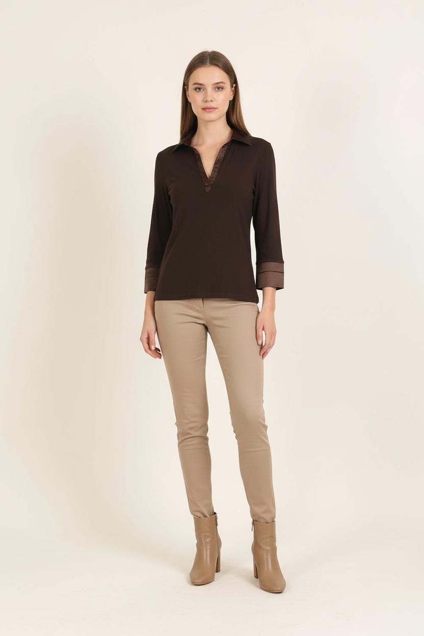 Polo Marron - Taille M/38