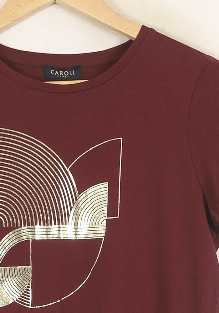 Tee-shirt Bordeaux - Taille S/36
