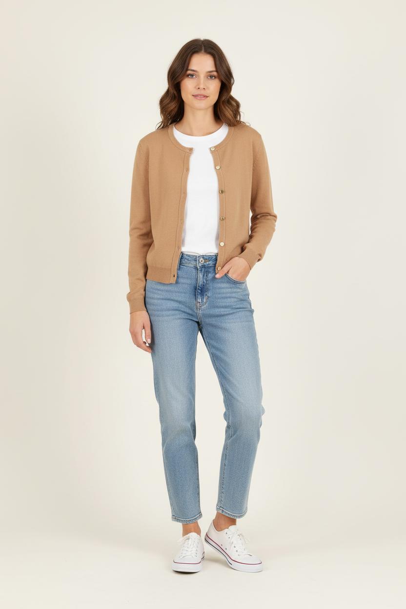 Cardigan Beige - Taille XS/34