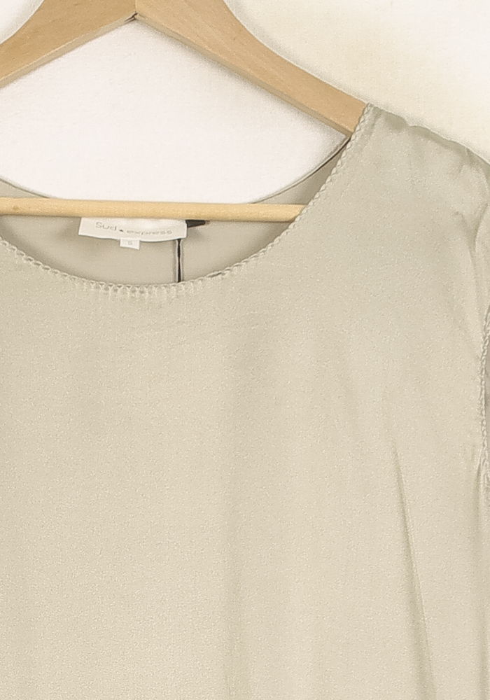 Top Sans Manches Beige - Taille S/36