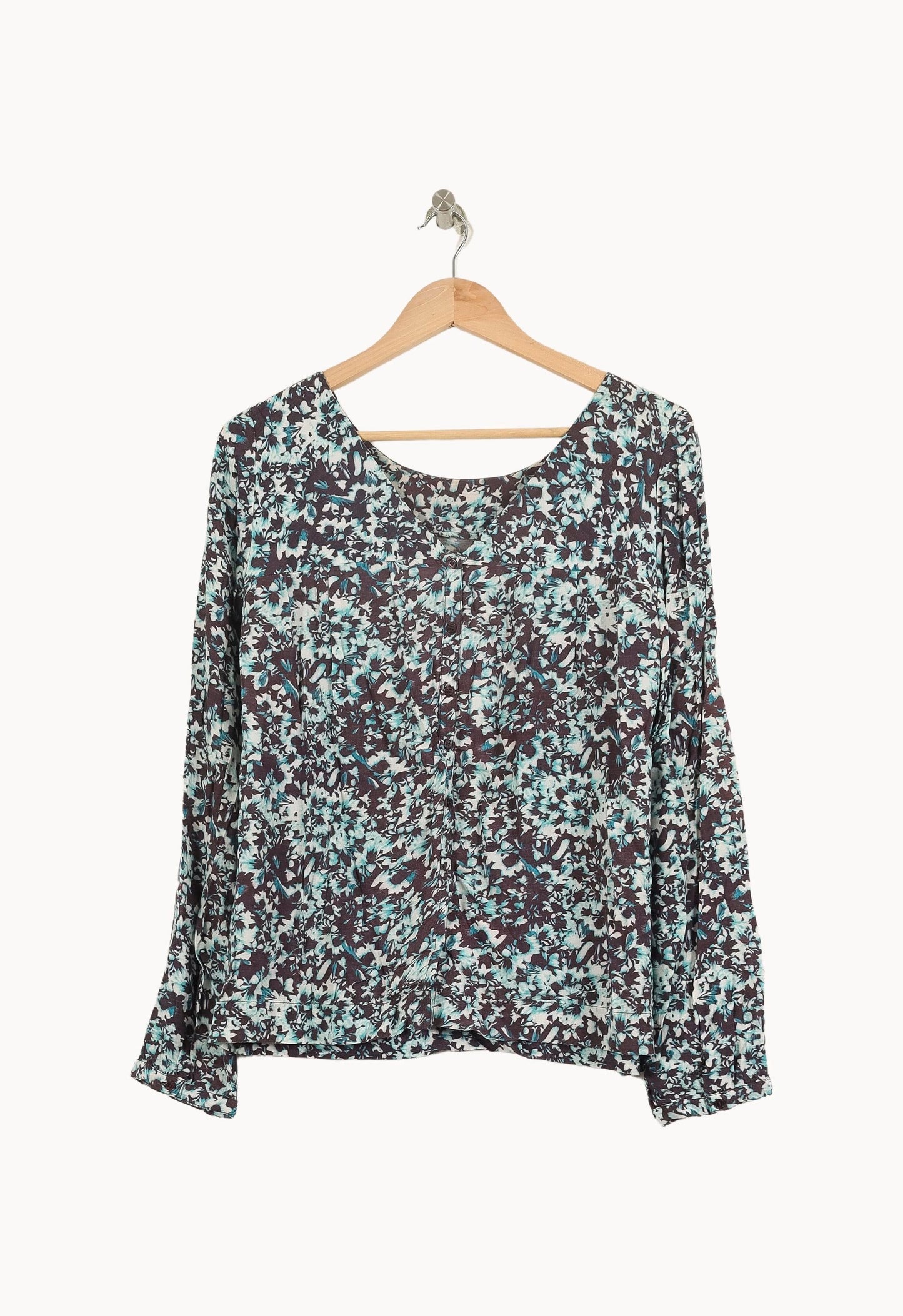 Blouse Bleue et Noire - Taille M/38