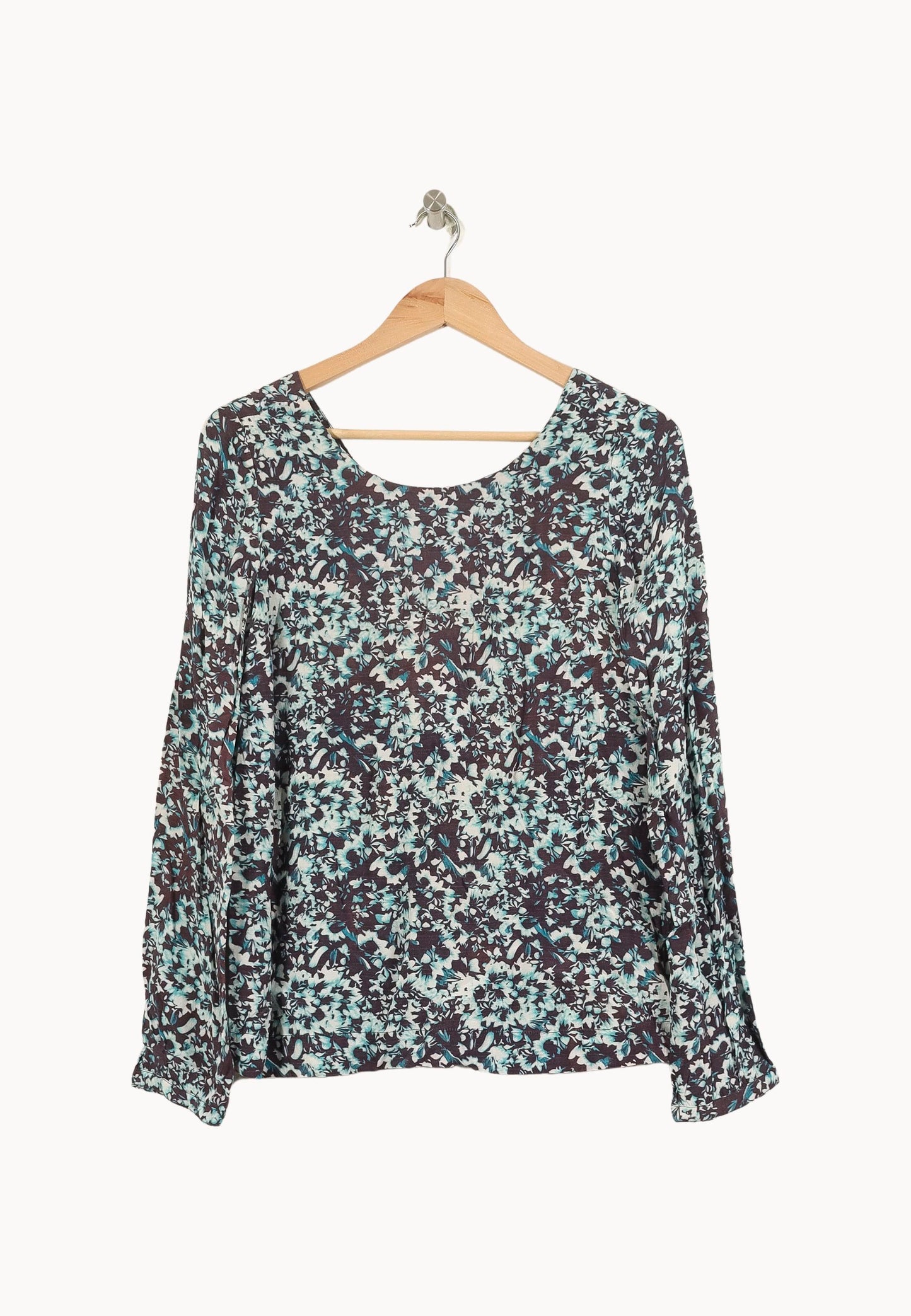 Blouse Bleue et Noire - Taille M/38