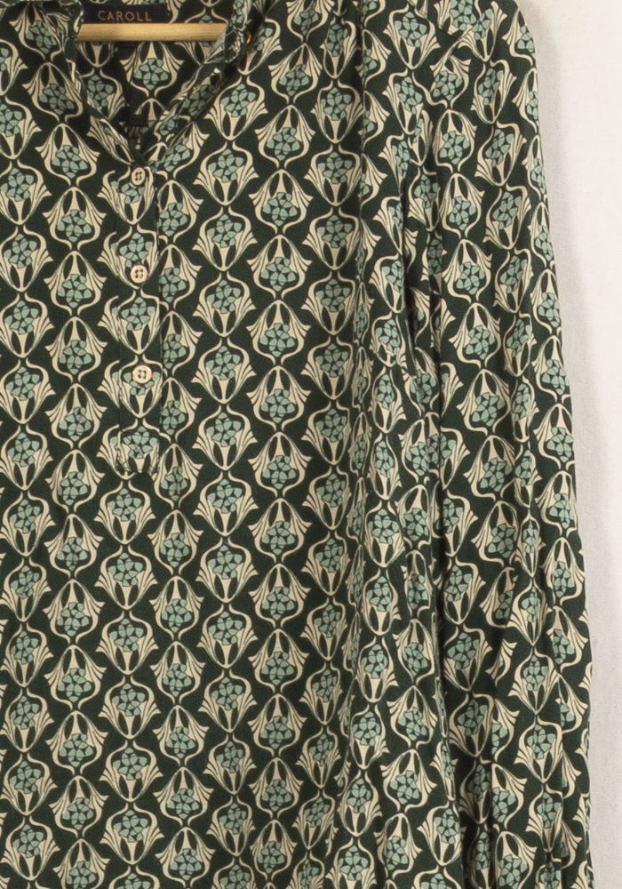 Chemise Verte et Beige - Taille XXL/44