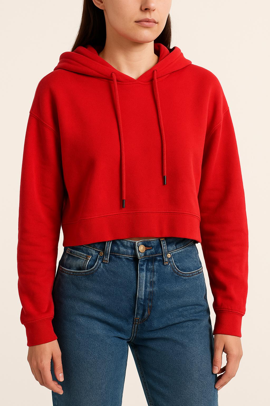 Sweat à Capuche Rouge - Taille M/38