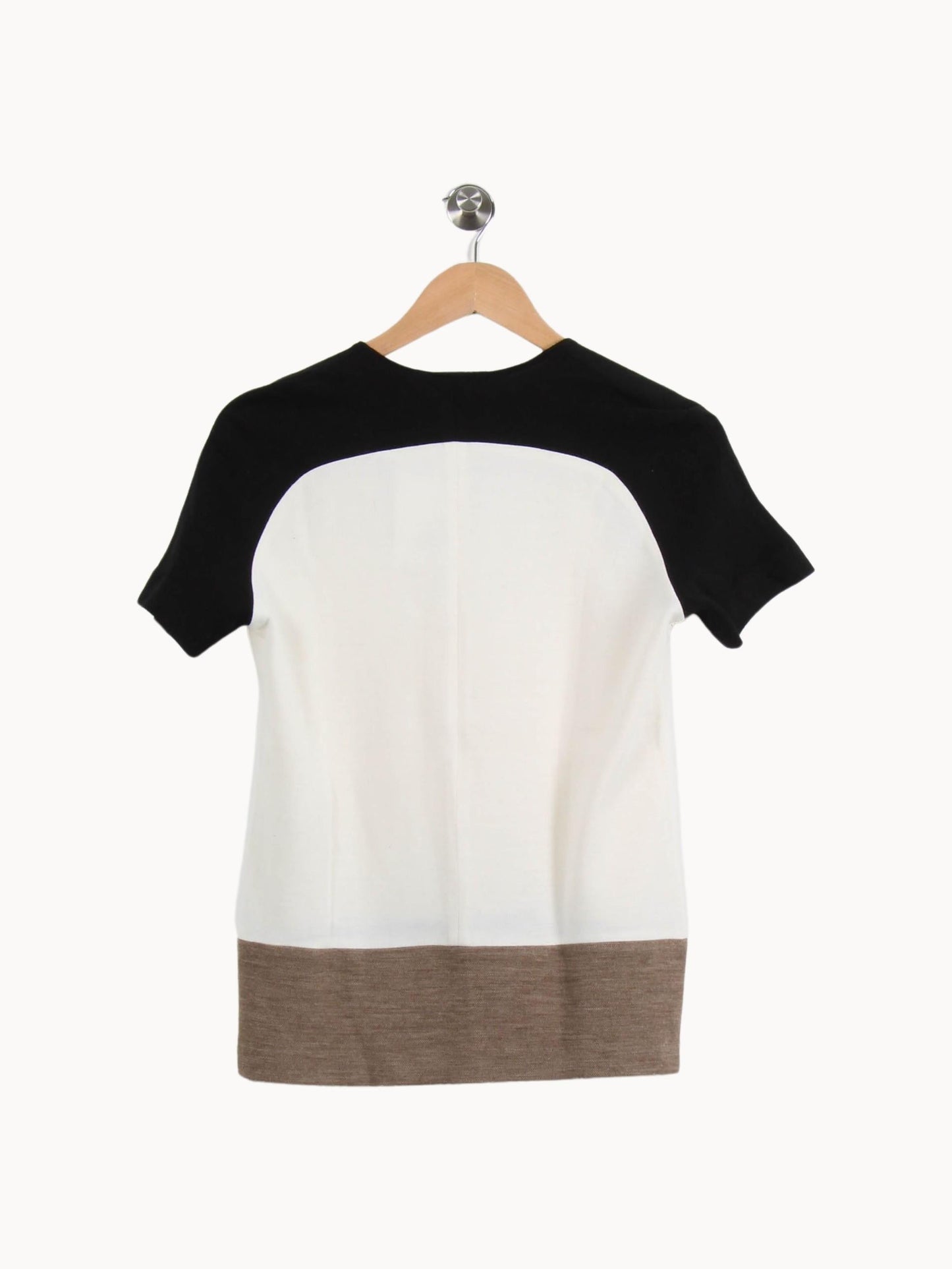 Blouse Noire Blanche et Beige - Taille M/38