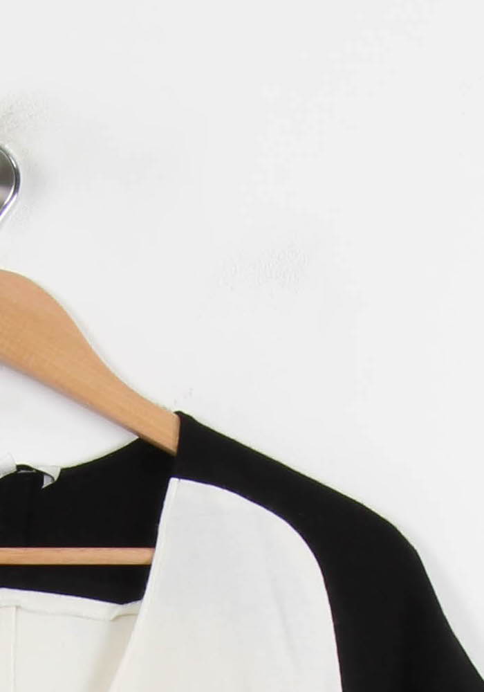 Blouse Noire Blanche et Beige - Taille M/38