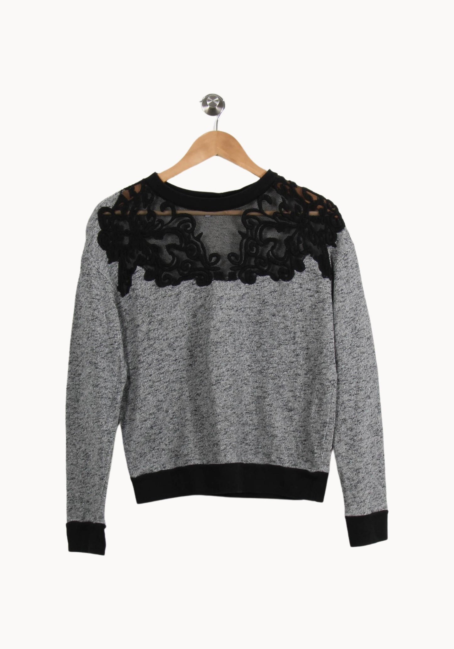 Sweat Gris et Noir - Taille S/36