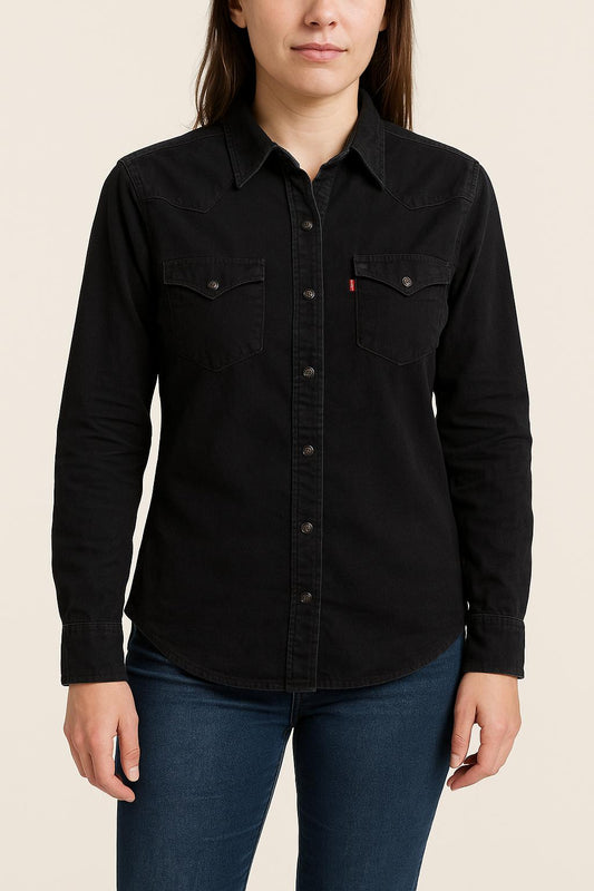Chemise Noire - Taille S/36
