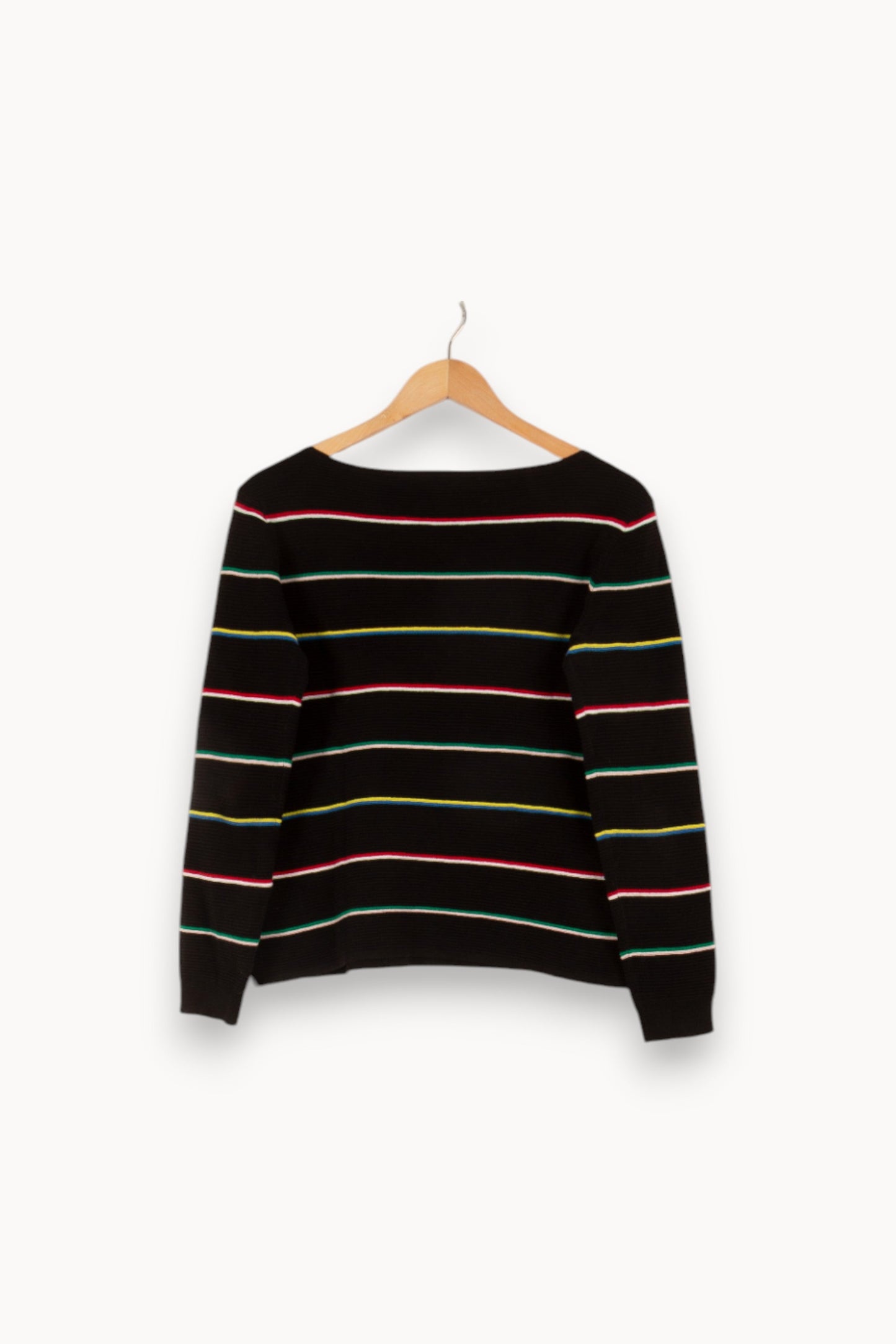 Pull noir rayé - Taille S/36