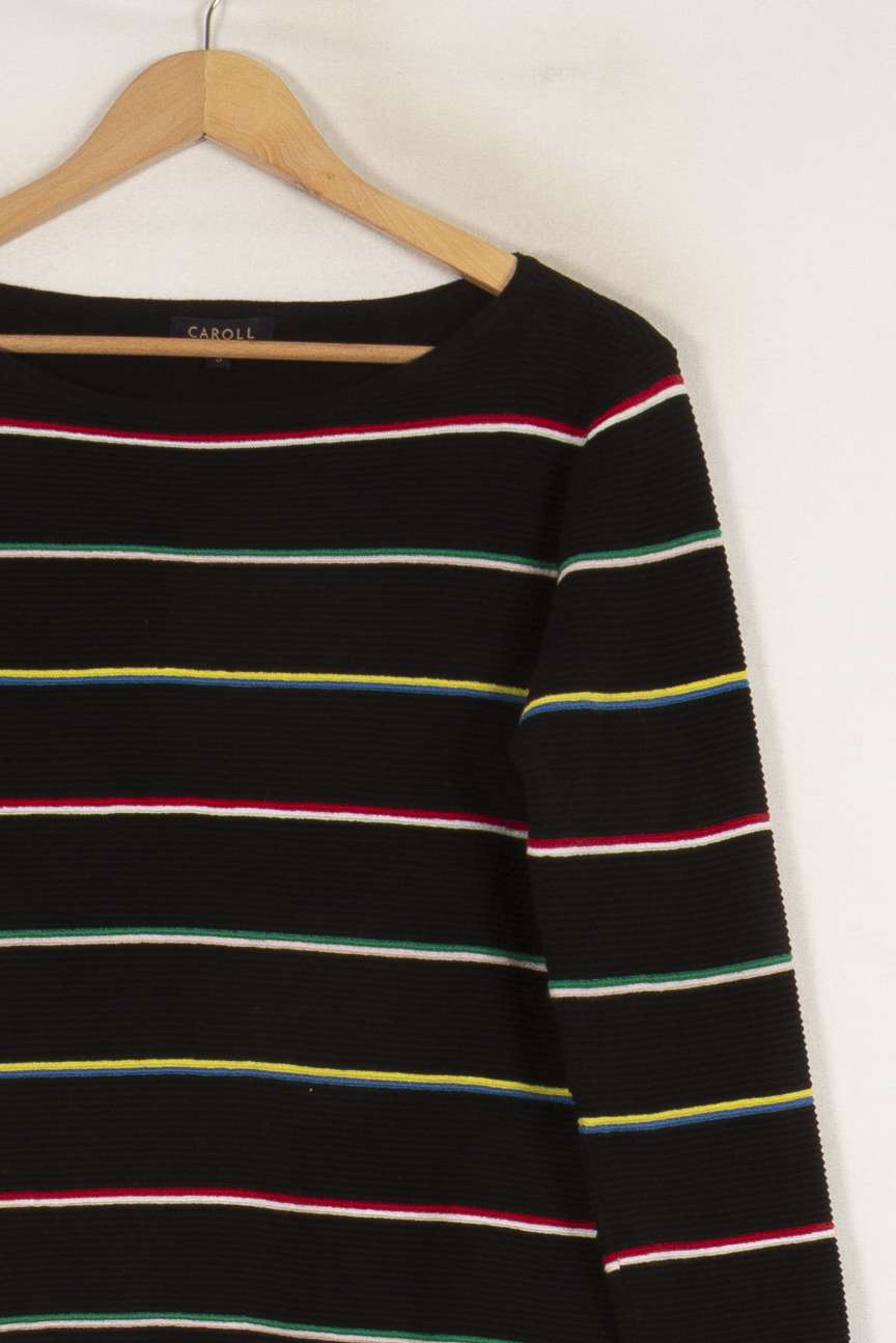 Pull noir rayé - Taille S/36