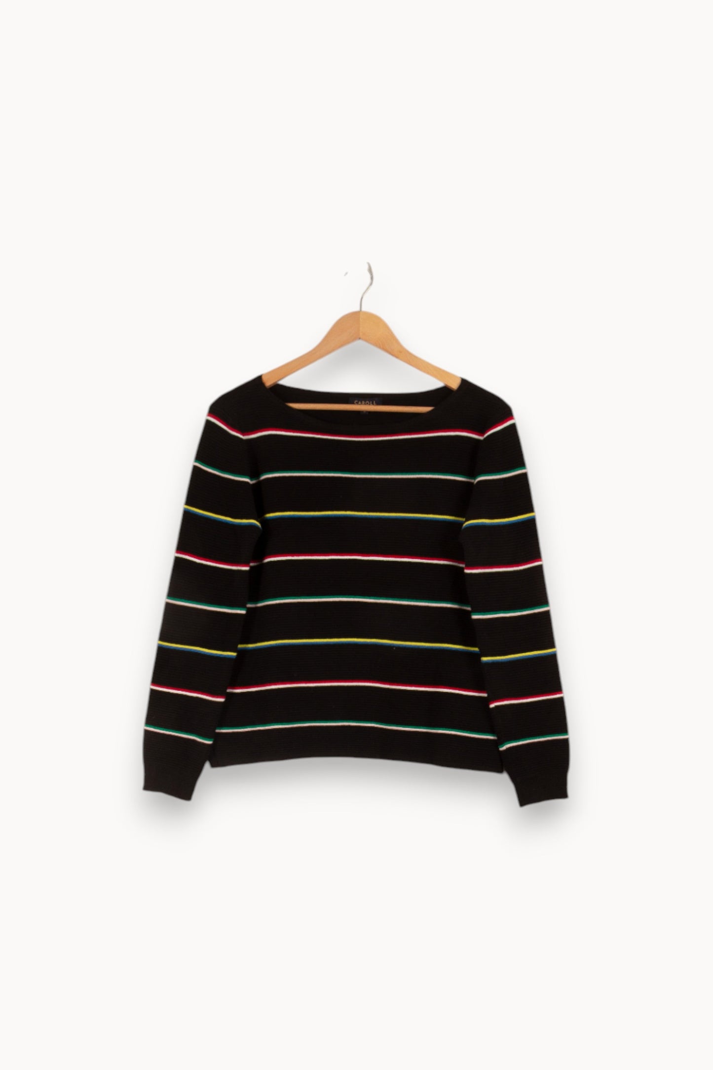 Pull noir rayé - Taille S/36