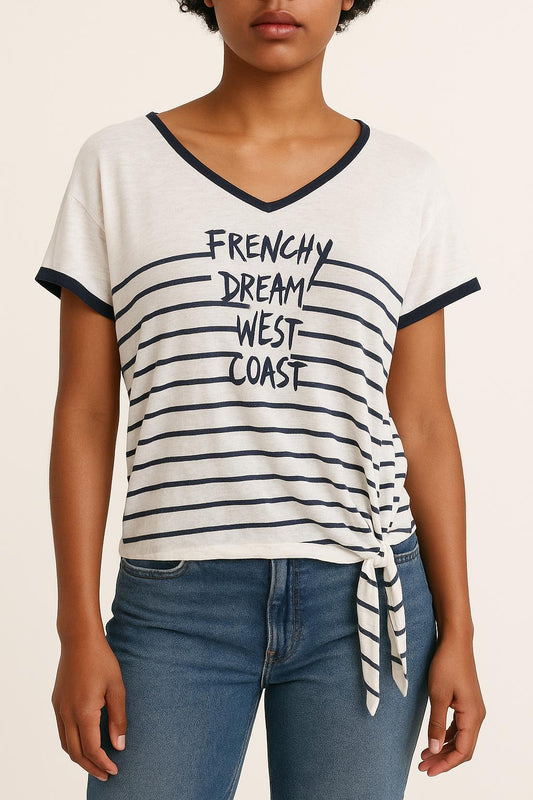 Tee-shirt Blanc et Noir - Taille M/38