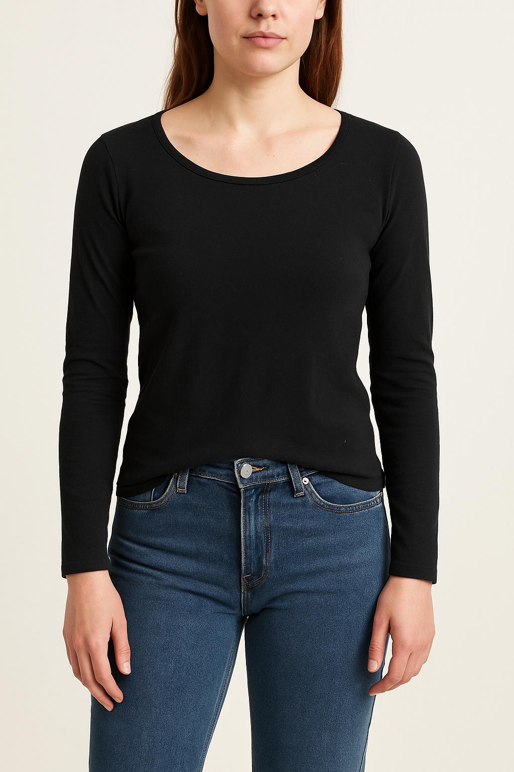 Tee-shirt Manches Longues Bleu - Taille S/36