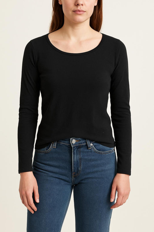 Tee-shirt Manches Longues Bleu - Taille S/36