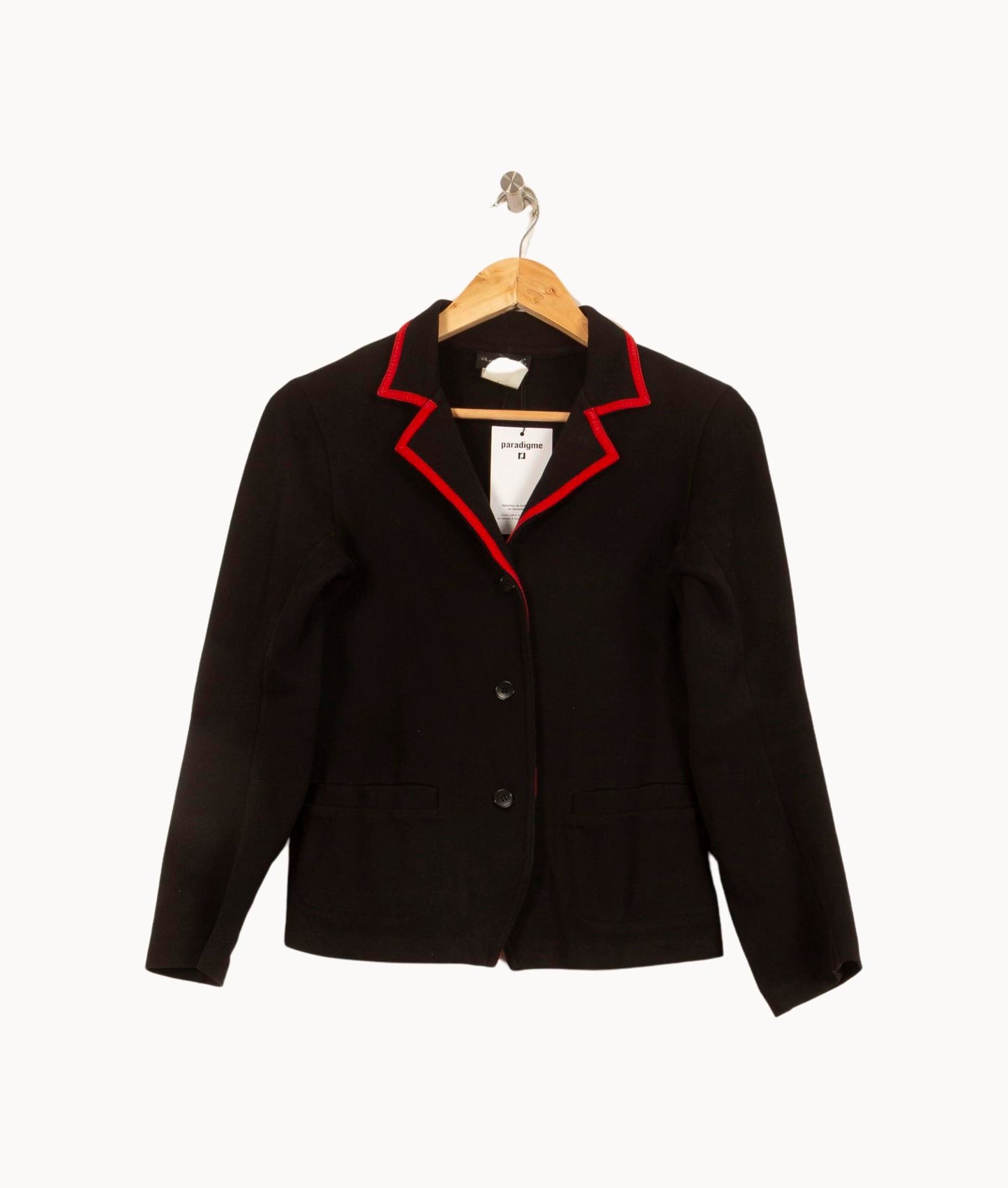Veste Noire et Rouge - Taille S/36