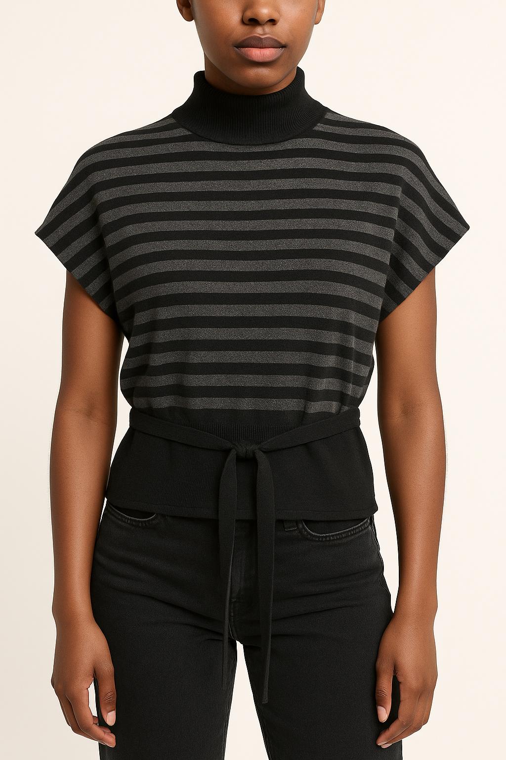 Pull Noir et Gris - Taille S/36