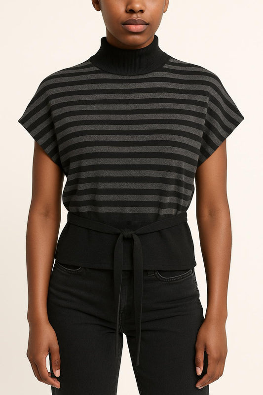 Pull Noir et Gris - Taille S/36