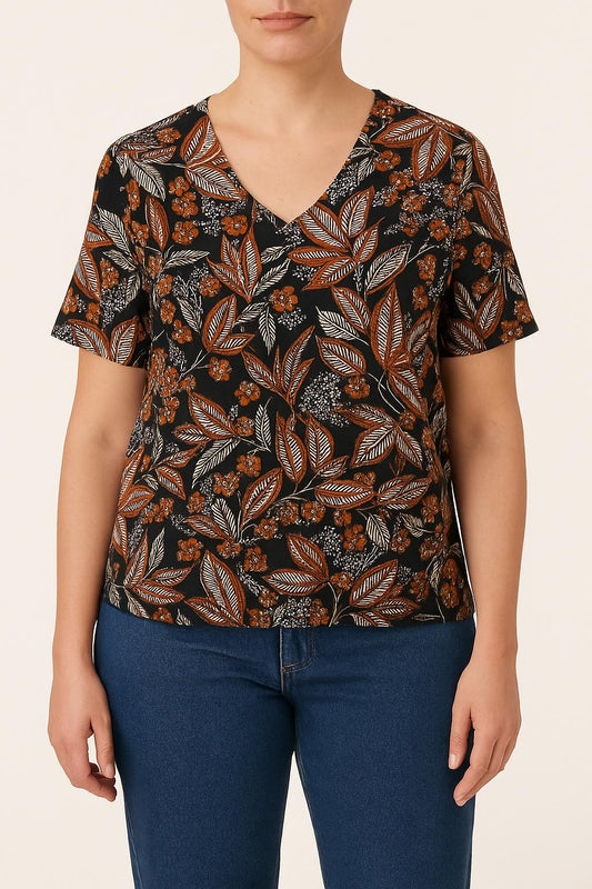 Blouse multicolore - Taille L/40