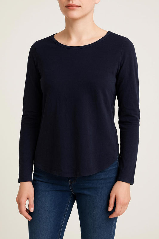 Tee-shirt Manches Longues Bleu - Taille M/38