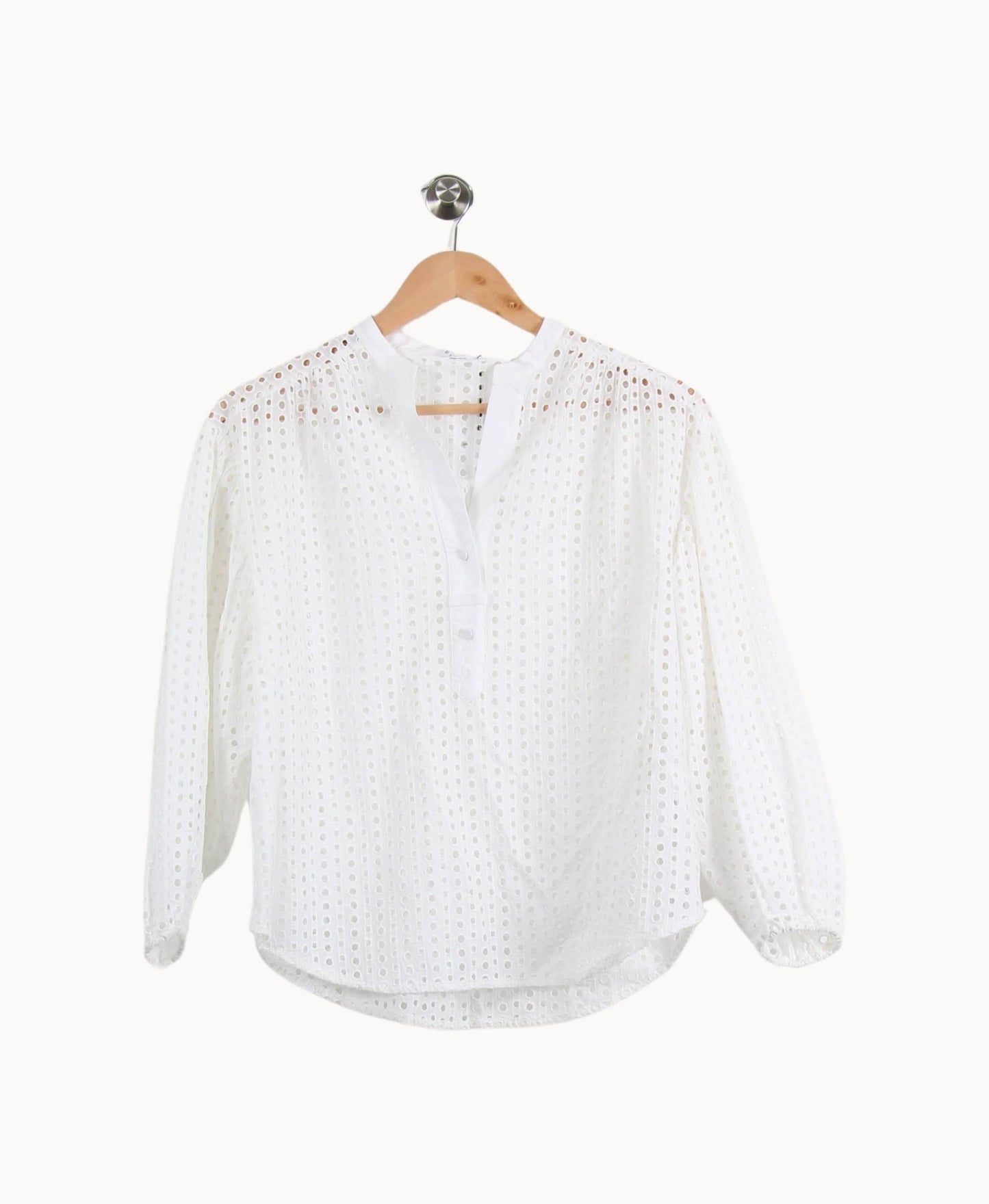 Blouse Brodée Blanche - Taille XS/34