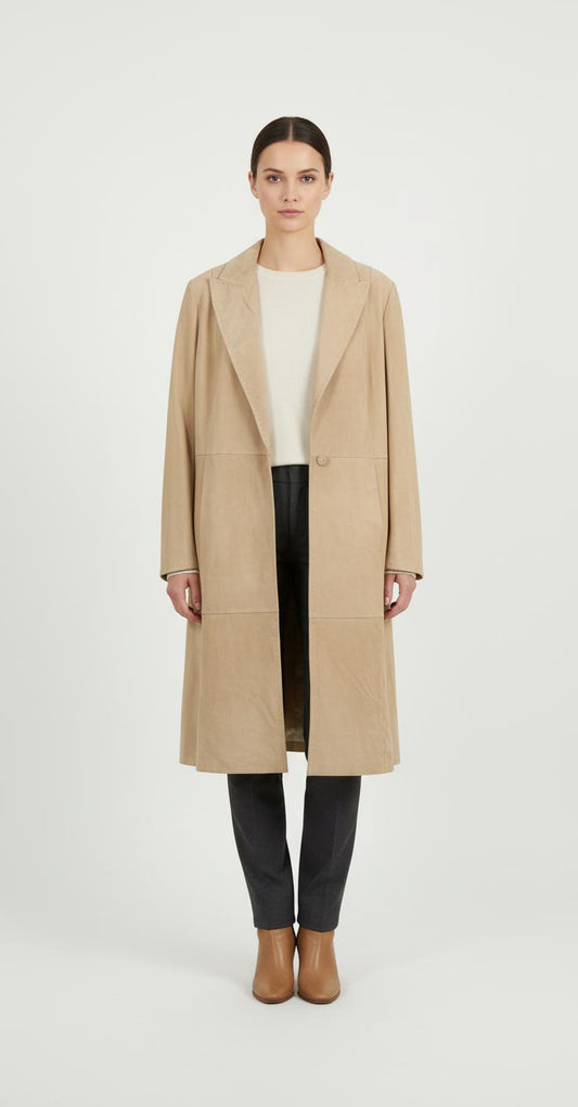 Manteau Beige - Taille XXL/44