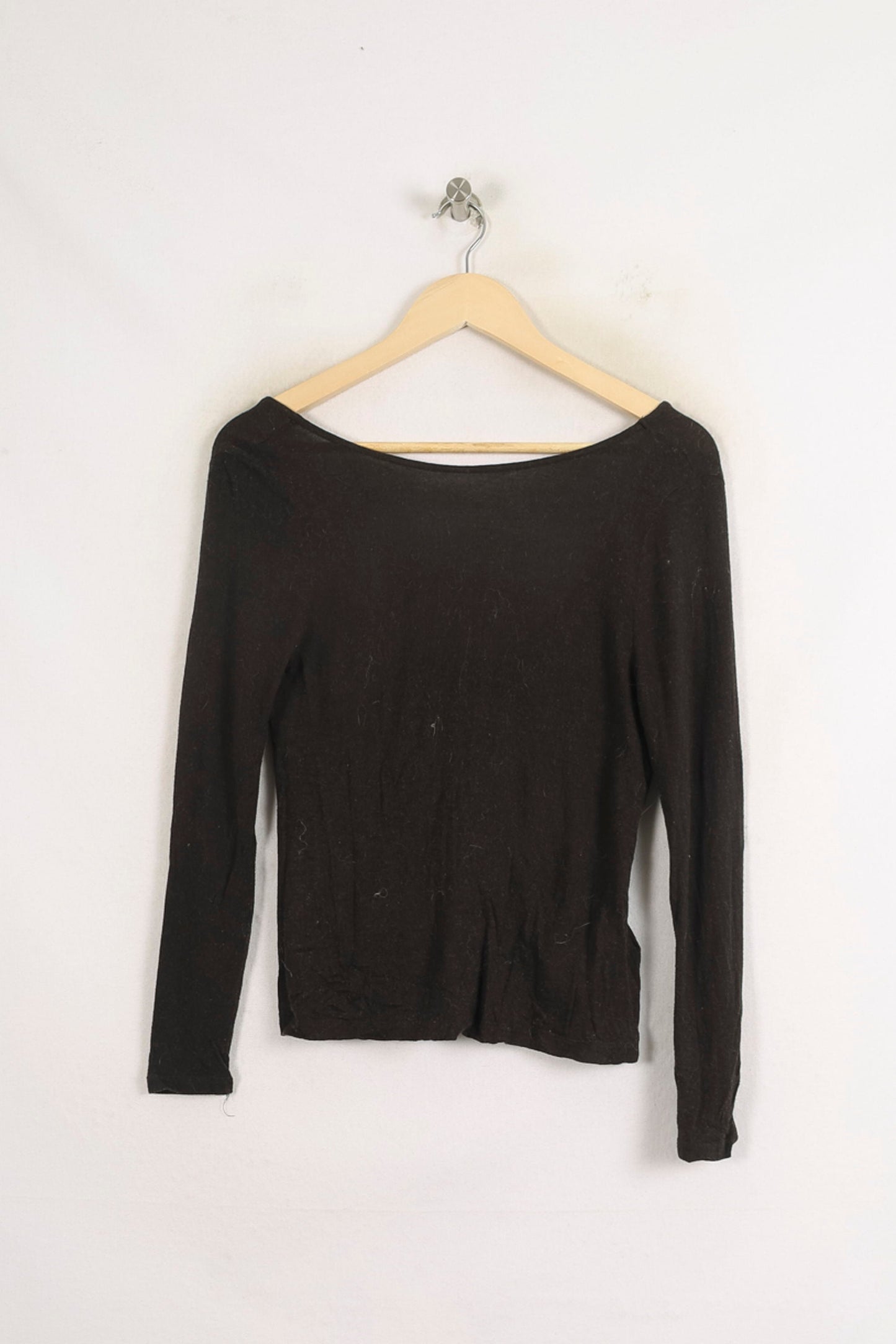 T-shirt Manches Longues Noir - Taille XS/34