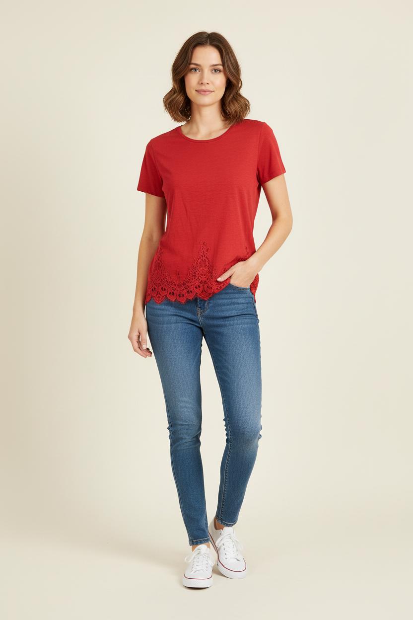 Tee-shirt Rouge - Taille M/38