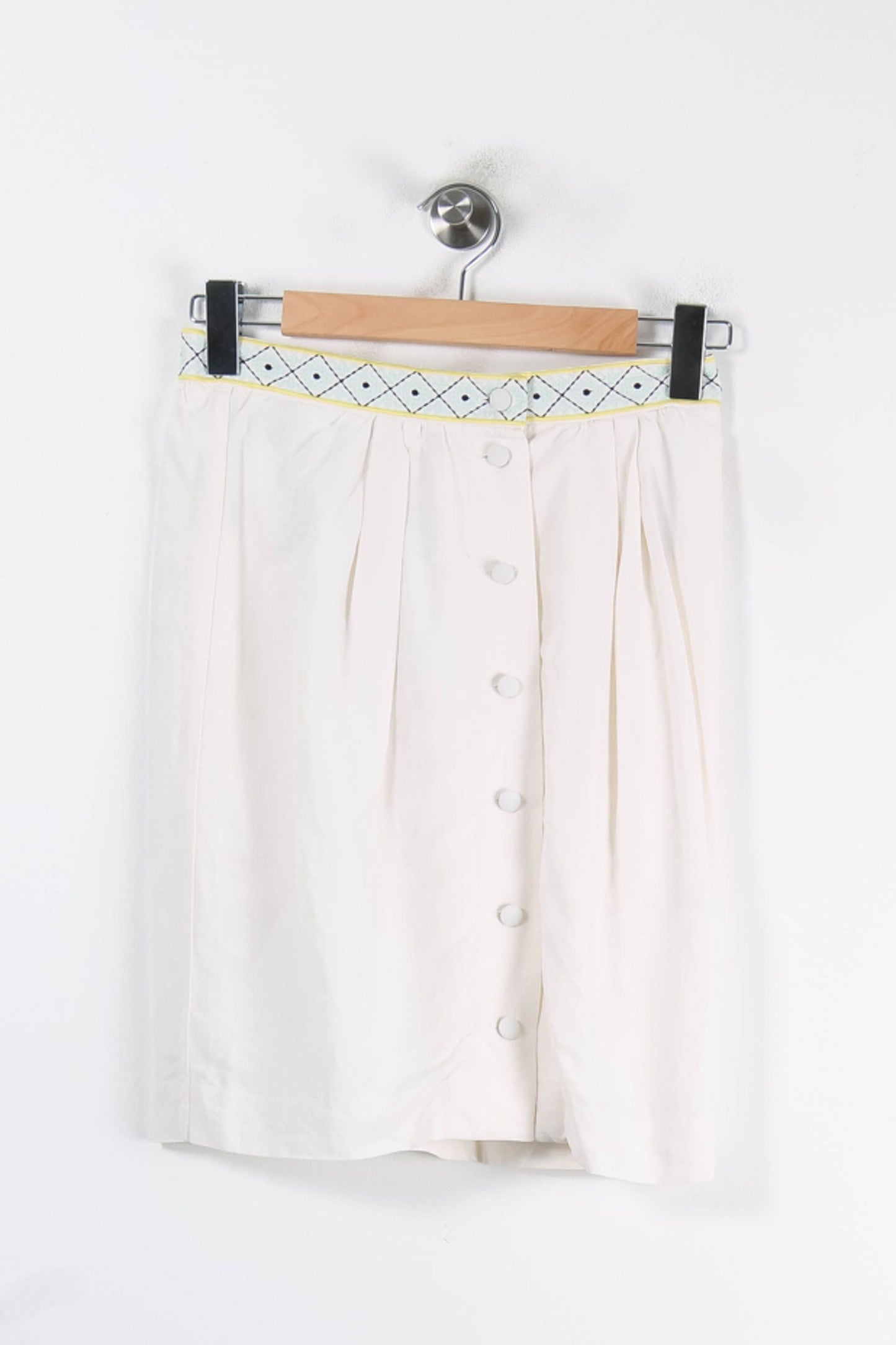 Jupe Boutonnée Beige - Taille S/36