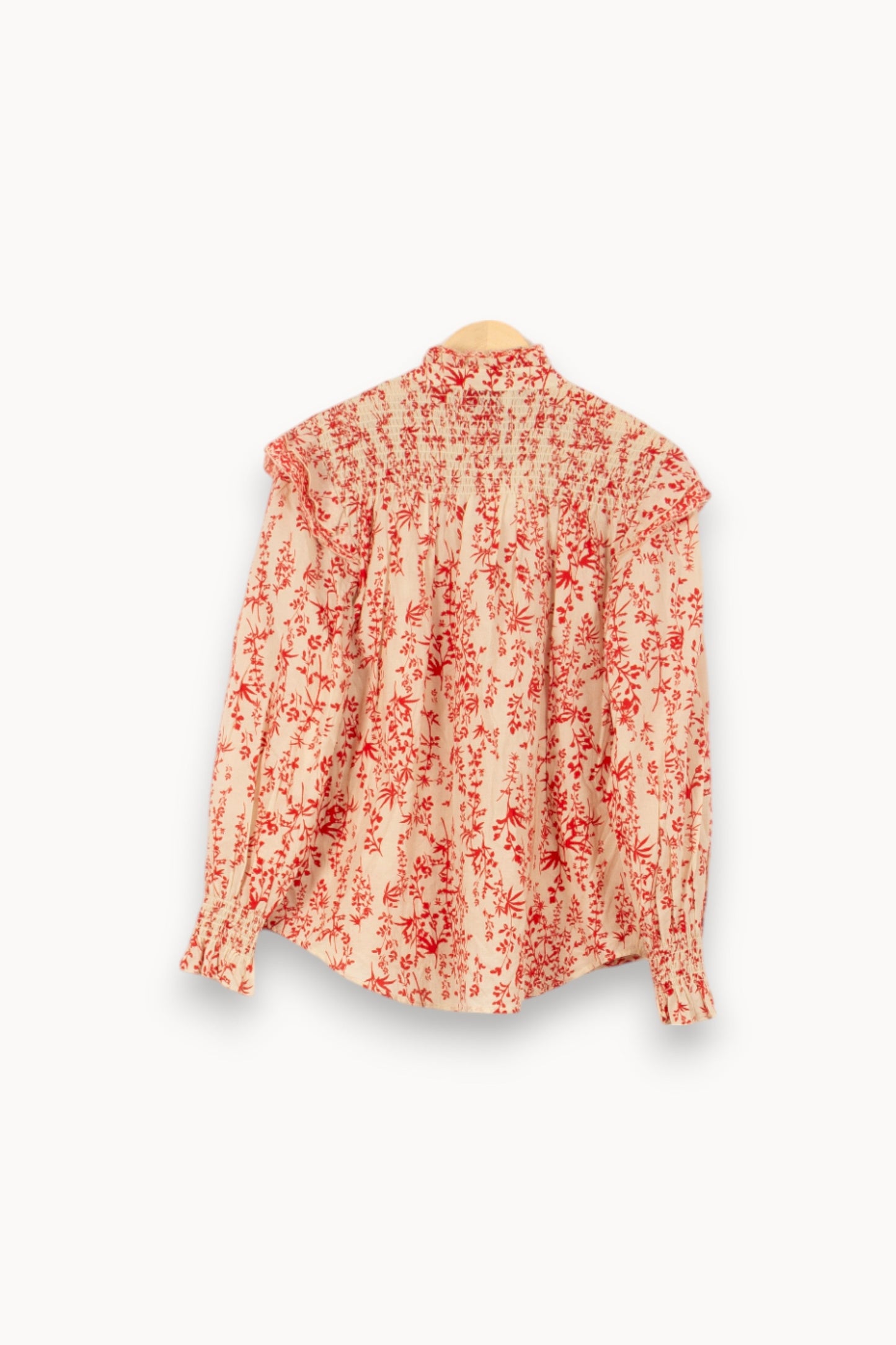 Blouse Écrue et Rouge - Taille L/40
